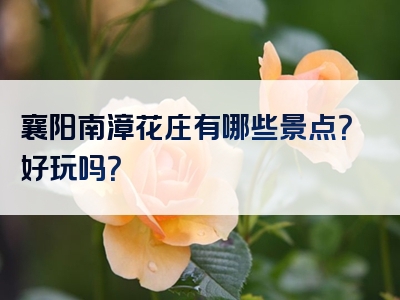襄阳南漳花庄有哪些景点？好玩吗？