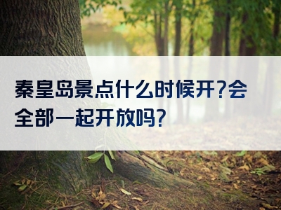 秦皇岛景点什么时候开？会全部一起开放吗？