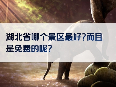 湖北省哪个景区最好？而且是免费的呢？