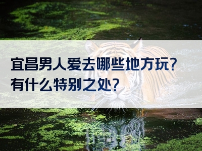 宜昌男人爱去哪些地方玩？有什么特别之处？