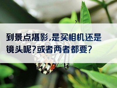 到景点摄影，是买相机还是镜头呢？或者两者都要？