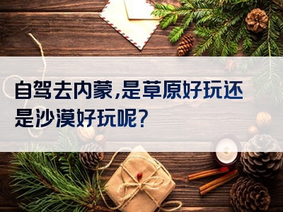 自驾去内蒙，是草原好玩还是沙漠好玩呢？