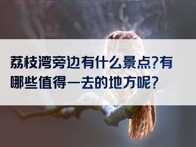 荔枝湾旁边有什么景点？有哪些值得一去的地方呢？