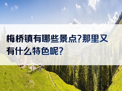 梅桥镇有哪些景点？那里又有什么特色呢？