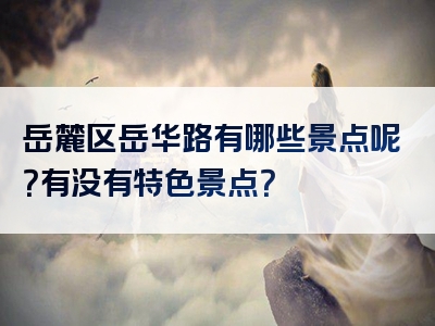 岳麓区岳华路有哪些景点呢？有没有特色景点？