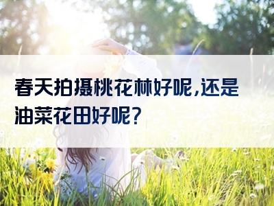 春天拍摄桃花林好呢，还是油菜花田好呢？