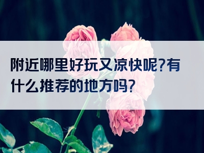 附近哪里好玩又凉快呢？有什么推荐的地方吗？