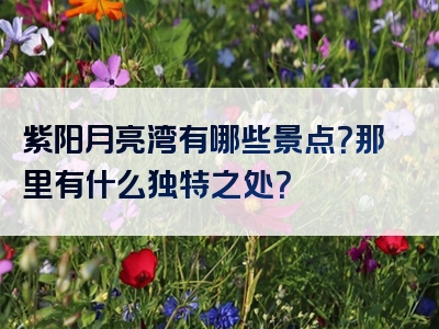紫阳月亮湾有哪些景点？那里有什么独特之处？