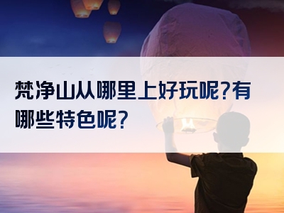 梵净山从哪里上好玩呢？有哪些特色呢？