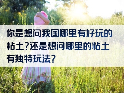 你是想问我国哪里有好玩的粘土？还是想问哪里的粘土有独特玩法？