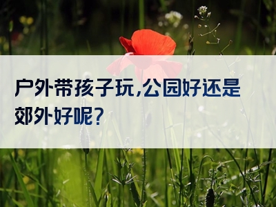 户外带孩子玩，公园好还是郊外好呢？
