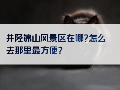 井陉锦山风景区在哪？怎么去那里最方便？