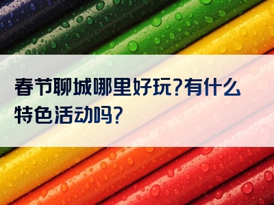 春节聊城哪里好玩？有什么特色活动吗？