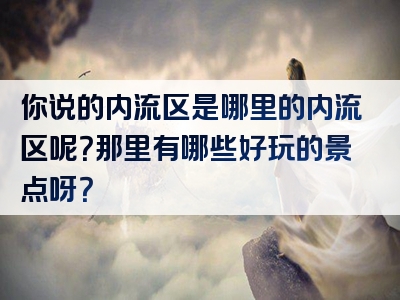 你说的内流区是哪里的内流区呢？那里有哪些好玩的景点呀？