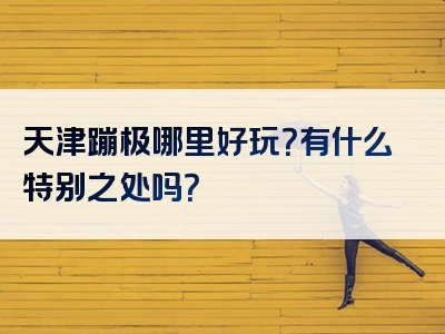 天津蹦极哪里好玩？有什么特别之处吗？
