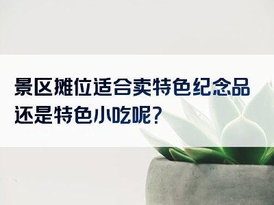景区摊位适合卖特色纪念品还是特色小吃呢？