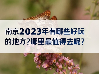南京2023年有哪些好玩的地方？哪里最值得去呢？