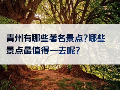 青州有哪些著名景点？哪些景点最值得一去呢？