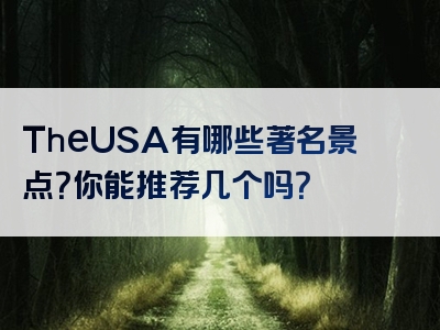 TheUSA有哪些著名景点？你能推荐几个吗？
