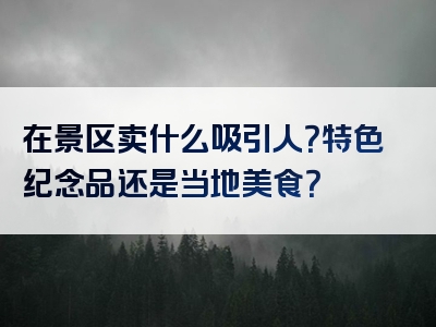 在景区卖什么吸引人？特色纪念品还是当地美食？