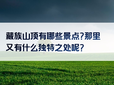 藏族山顶有哪些景点？那里又有什么独特之处呢？