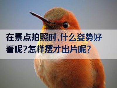 在景点拍照时，什么姿势好看呢？怎样摆才出片呢？