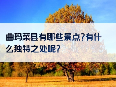 曲玛菜县有哪些景点？有什么独特之处呢？