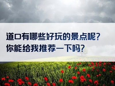 道口有哪些好玩的景点呢？你能给我推荐一下吗？
