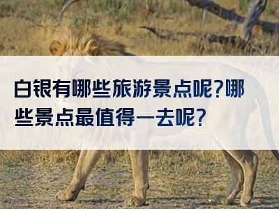 白银有哪些旅游景点呢？哪些景点最值得一去呢？