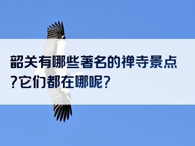 韶关有哪些著名的禅寺景点？它们都在哪呢？