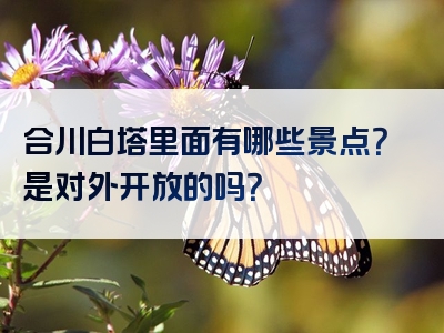 合川白塔里面有哪些景点？是对外开放的吗？