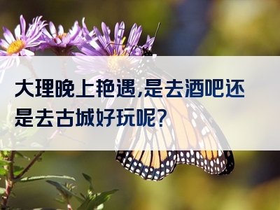 大理晚上艳遇，是去酒吧还是去古城好玩呢？