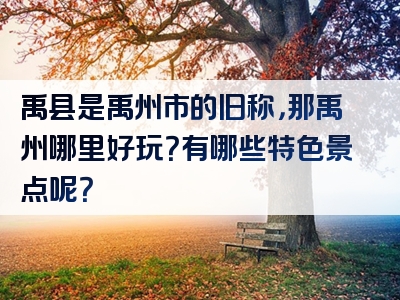 禹县是禹州市的旧称，那禹州哪里好玩？有哪些特色景点呢？