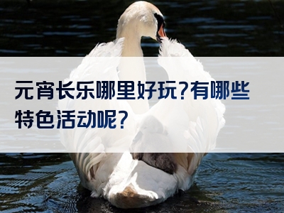 元宵长乐哪里好玩？有哪些特色活动呢？