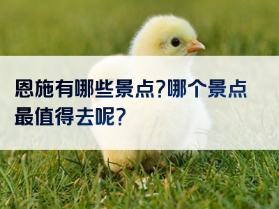 恩施有哪些景点？哪个景点最值得去呢？