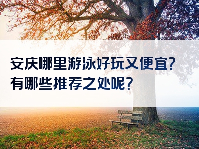 安庆哪里游泳好玩又便宜？有哪些推荐之处呢？