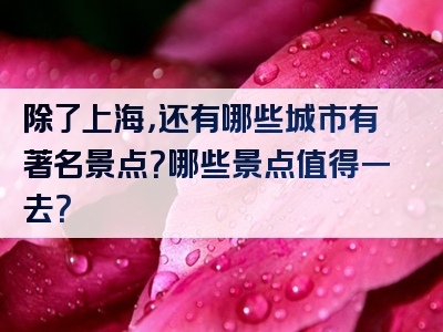 除了上海，还有哪些城市有著名景点？哪些景点值得一去？