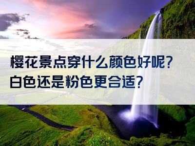 樱花景点穿什么颜色好呢？白色还是粉色更合适？
