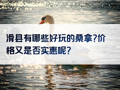 滑县有哪些好玩的桑拿？价格又是否实惠呢？