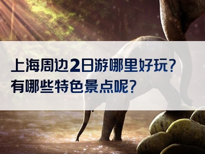 上海周边2日游哪里好玩？有哪些特色景点呢？