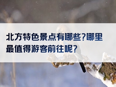 北方特色景点有哪些？哪里最值得游客前往呢？