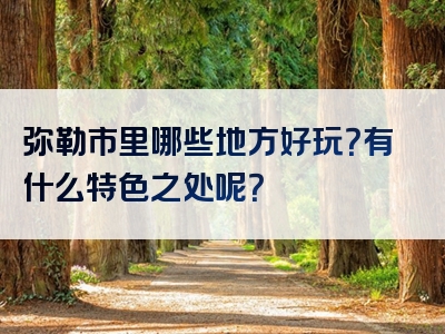 弥勒市里哪些地方好玩？有什么特色之处呢？
