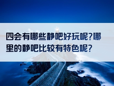 四会有哪些静吧好玩呢？哪里的静吧比较有特色呢？