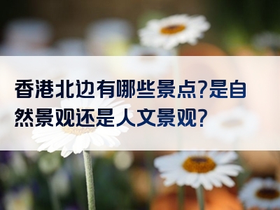 香港北边有哪些景点？是自然景观还是人文景观？