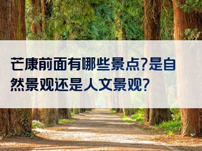 芒康前面有哪些景点？是自然景观还是人文景观？