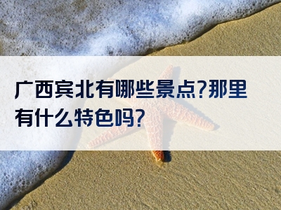 广西宾北有哪些景点？那里有什么特色吗？