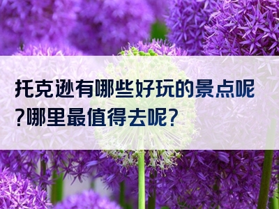 托克逊有哪些好玩的景点呢？哪里最值得去呢？