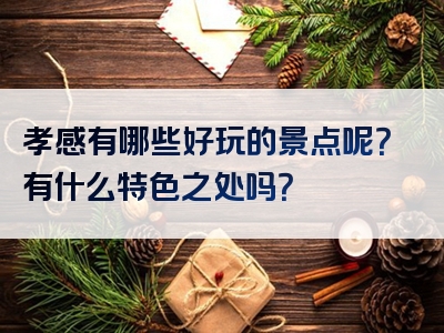 孝感有哪些好玩的景点呢？有什么特色之处吗？