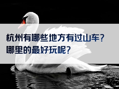 杭州有哪些地方有过山车？哪里的最好玩呢？