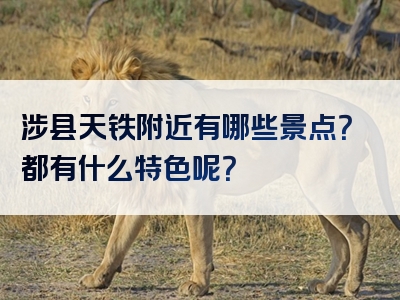 涉县天铁附近有哪些景点？都有什么特色呢？